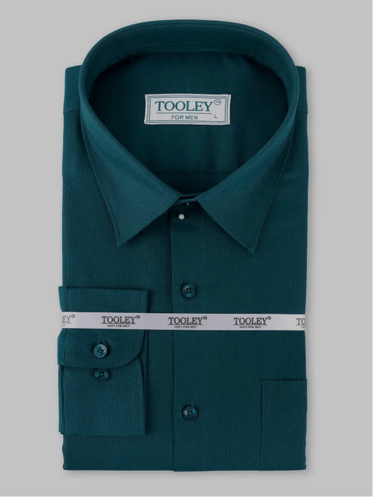 A-Prussian Blue Premium Oxford Cotton Slim Fit Formal Shirt Code-1011