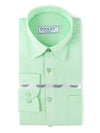 Men's Artichoke Green Linen Full Sleeve Solid Shirt Code-1088