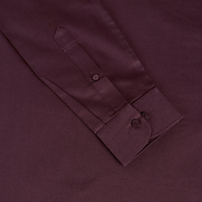 Bordeaux Premium Oxford Cotton Full Sleeves Shirt Code-1003