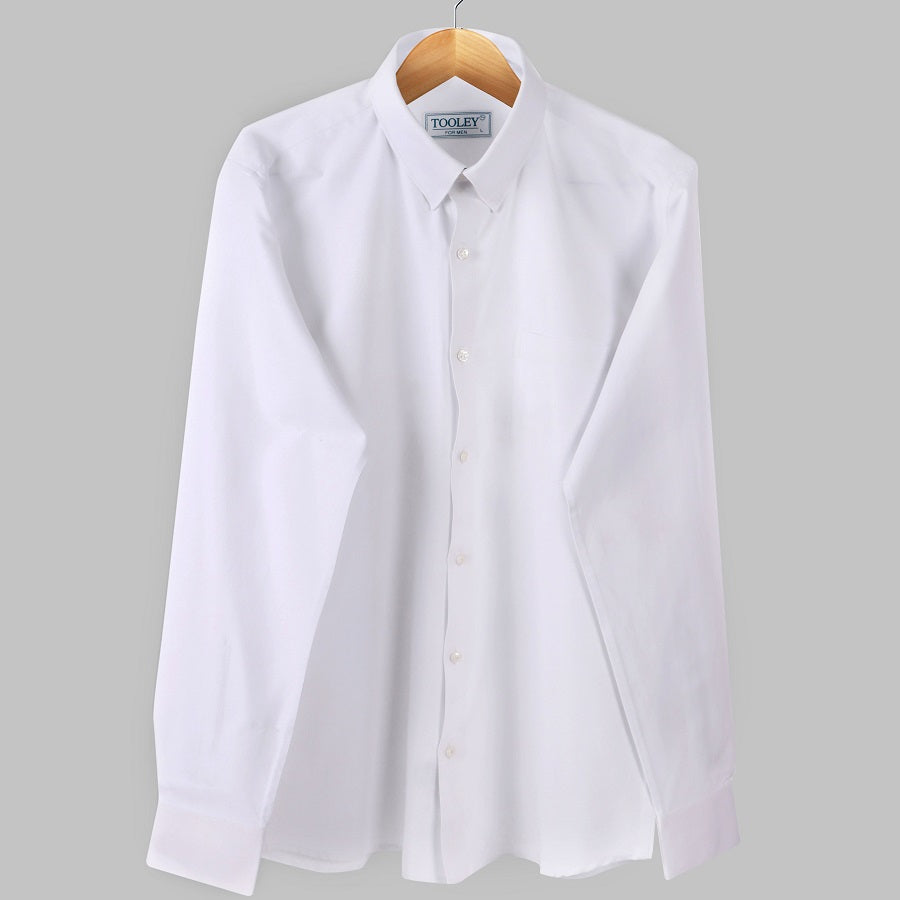 Formal Pure White Oxford Cotton Shirt Code-1050
