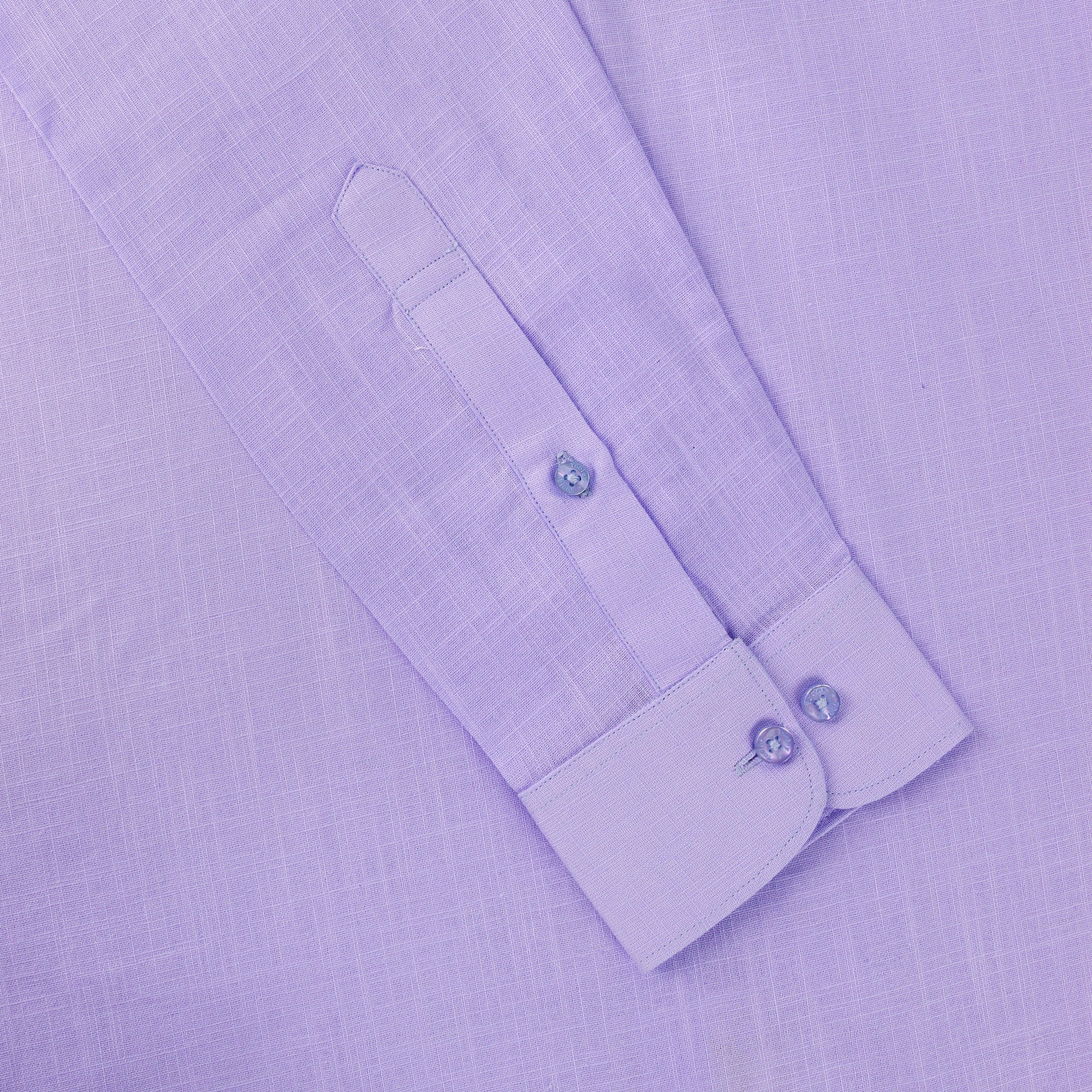 Men's Violet Linen Full Sleeve Solid Shirt Code-1089
