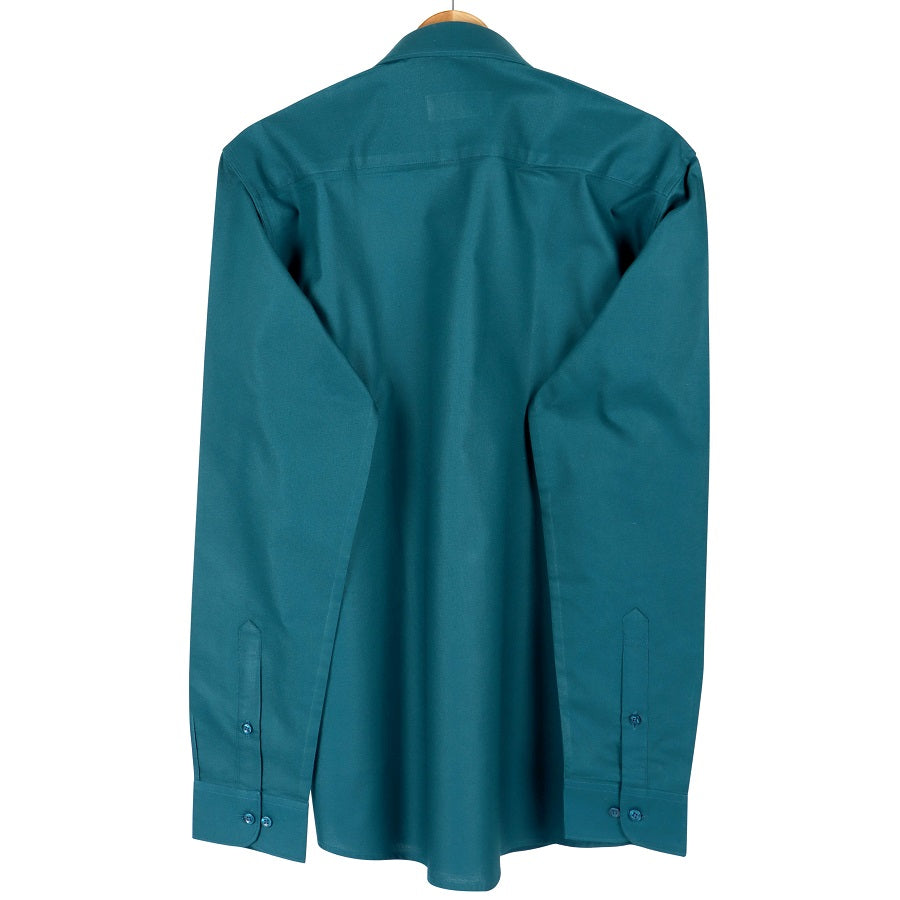 A-Prussian Blue Premium Oxford Cotton Formal Shirt Code-1011