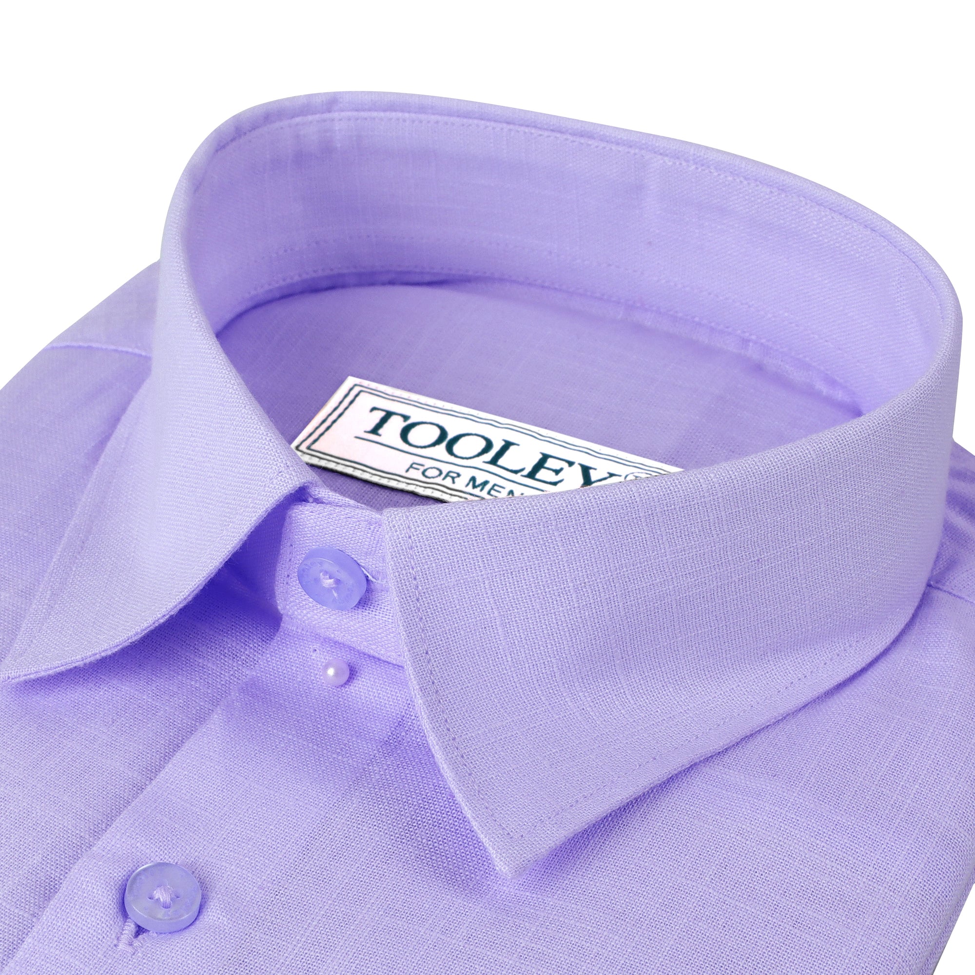Men's Violet Linen Full Sleeve Solid Shirt Code-1089