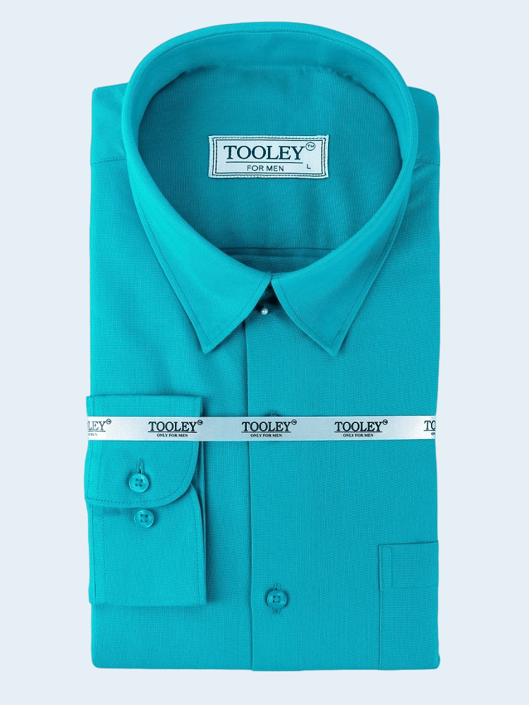 A-Formal Peacock Green Super Oxford Cotton Shirt Code-1007