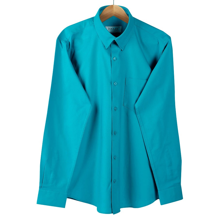 A-Formal Peacock Green Super Oxford Cotton Shirt Code-1007