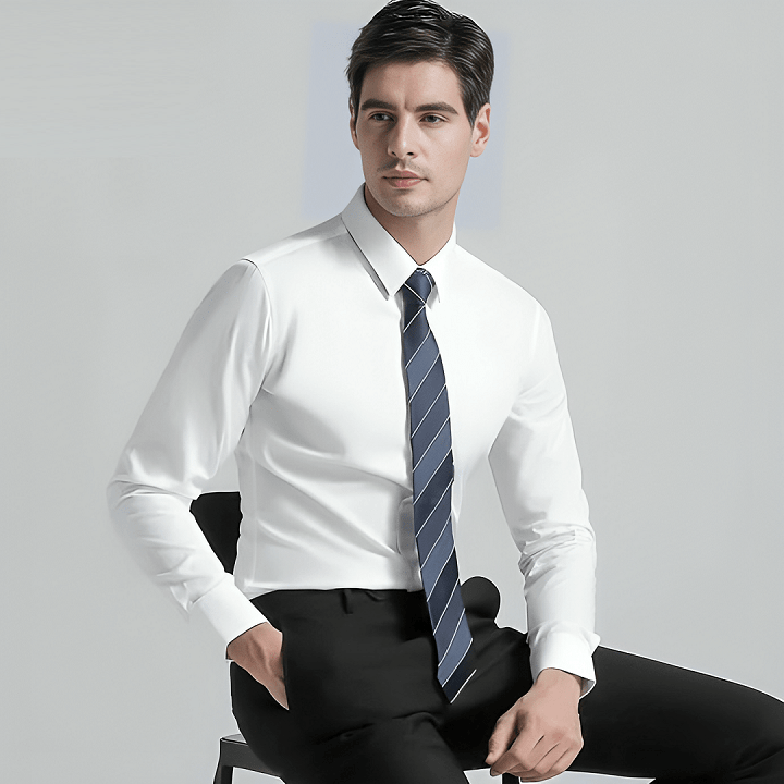 Decent Luxury Formal Premium Cotton Full Sleeves White Shirt For Men C Tooley World