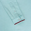 Green Premium Oxford Cotton Red Striped Designer Shirt Code-1041