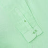 Men's Artichoke Green Linen Cotton Full Sleeve Solid Shirt Code-1088