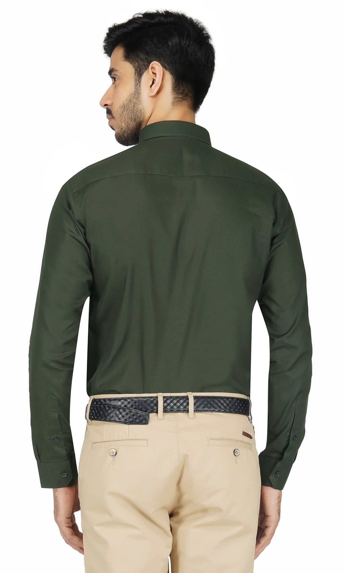 Premium Ultra Olive Green Formal Shirt Code-1074