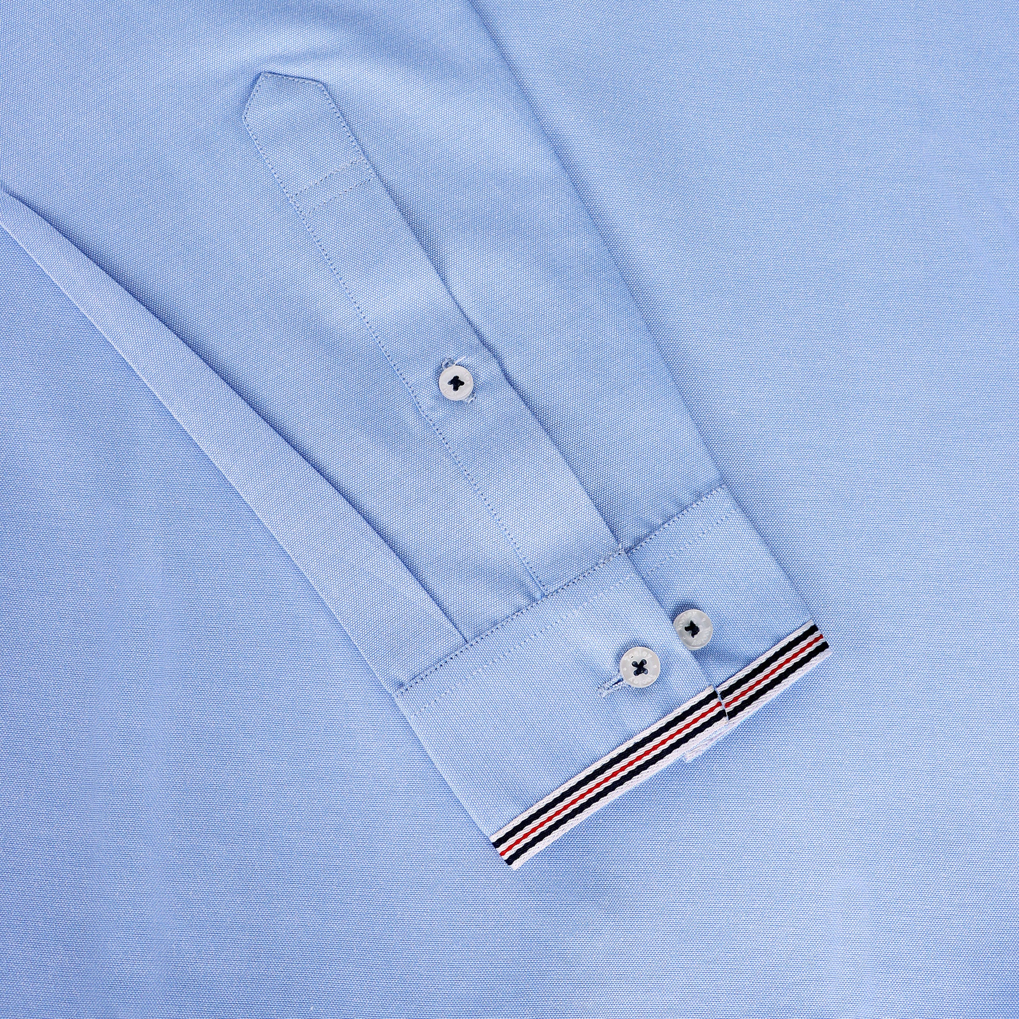 Premium Oxford Sky Blue Cotton With Blue Lining Designer Shirt Code-1042