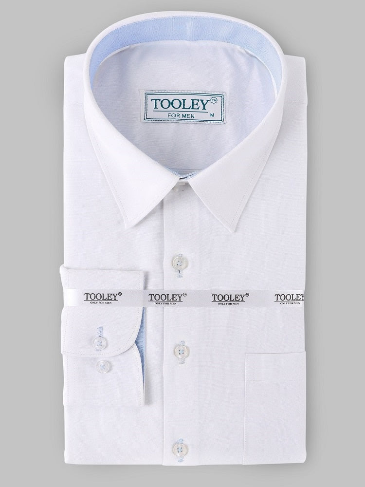 Business standard Designer White Oxford Cotton Shirt Code- 1015