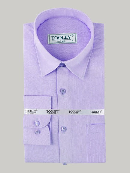 Men's Violet Linen Full Sleeve Solid Shirt Code-1089
