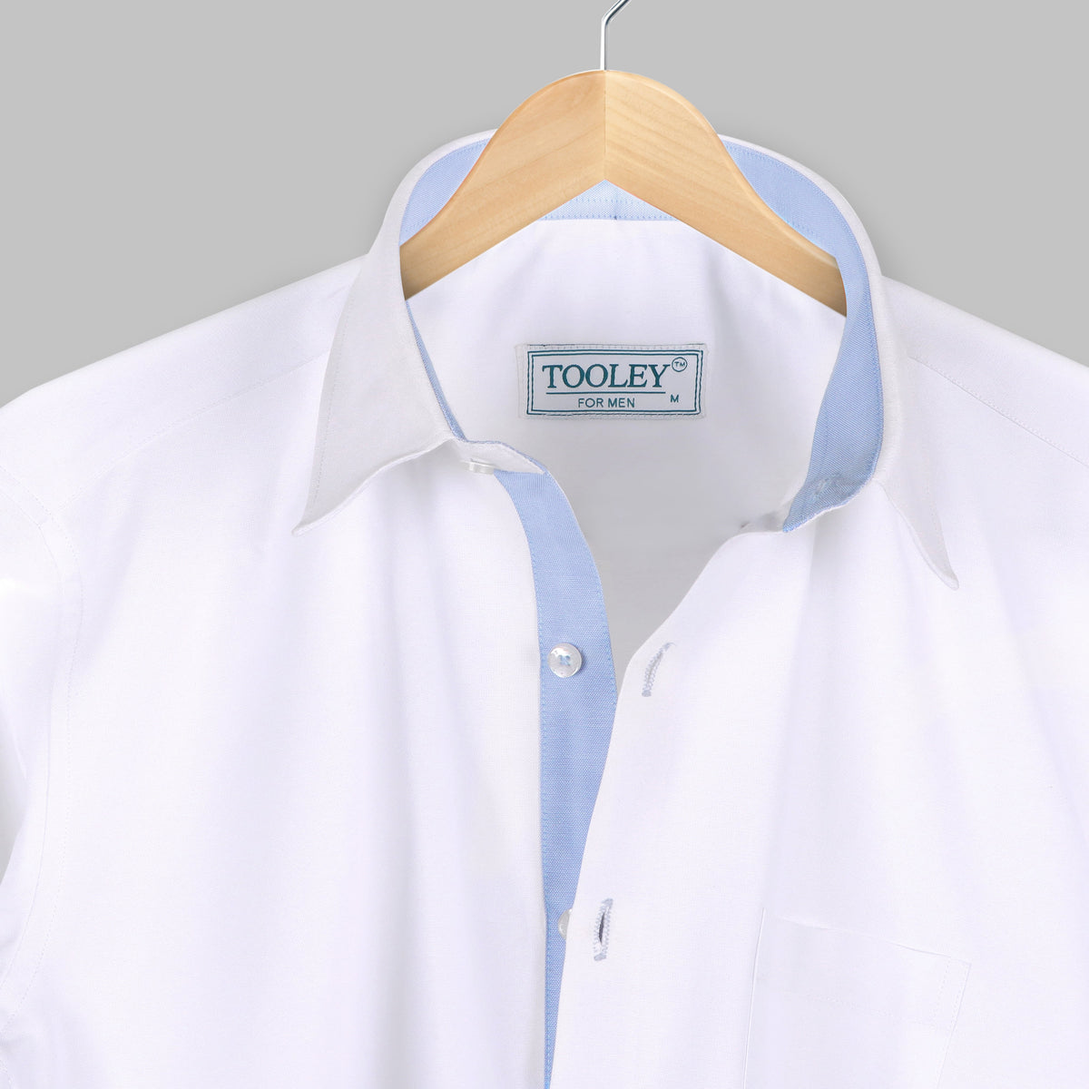 Business standard Designer White Oxford Cotton Shirt Code- 1015