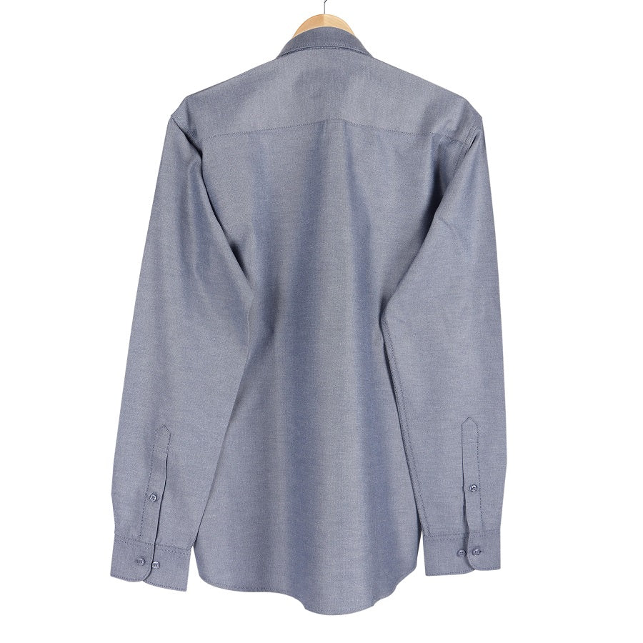 Selected Oxford Grey Button Down Premium Shirt Code-1049