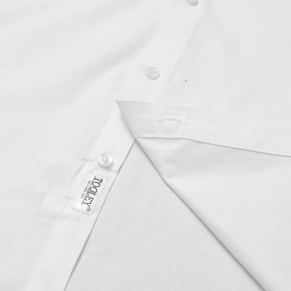 Decent Luxury Formal Premium Cotton Full Sleeves White Shirt For Men Code-1285