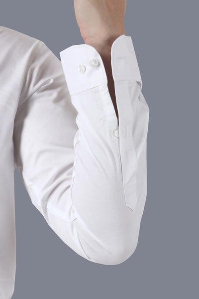 Men White Premium Cotton Formal Shirt Code-1236