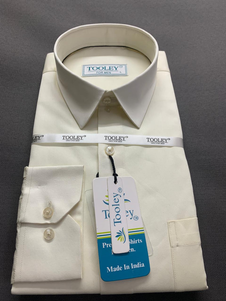 Premium Giza Cotton Creamy White Shirt Code-1017