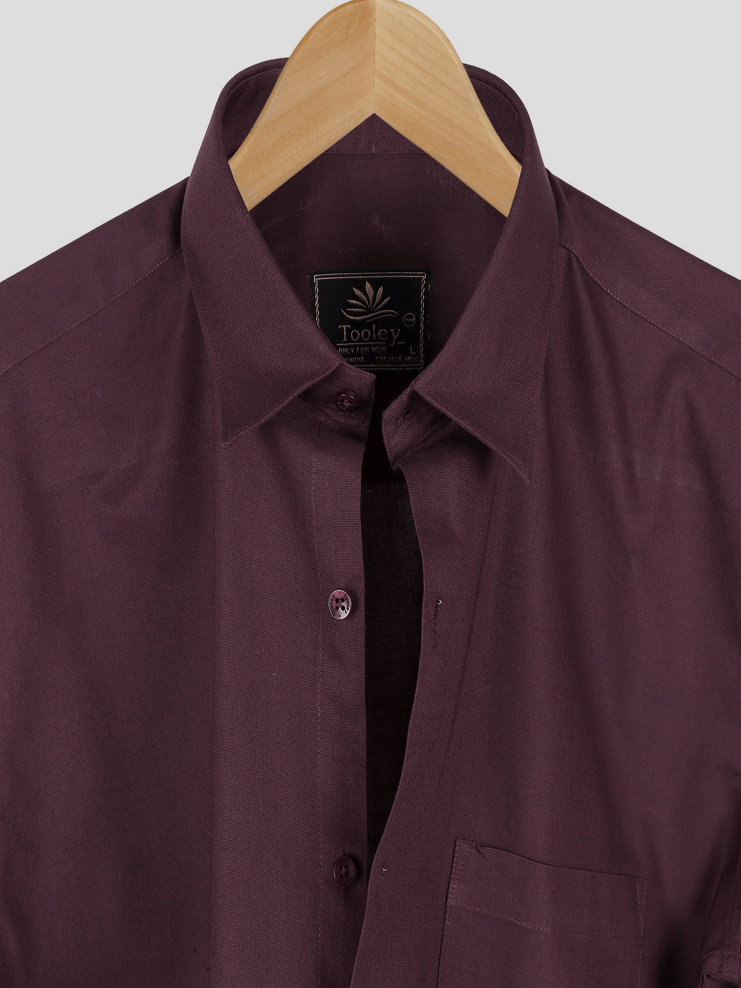 Bordeaux Premium Oxford Cotton Full Sleeves Shirt Code-1003