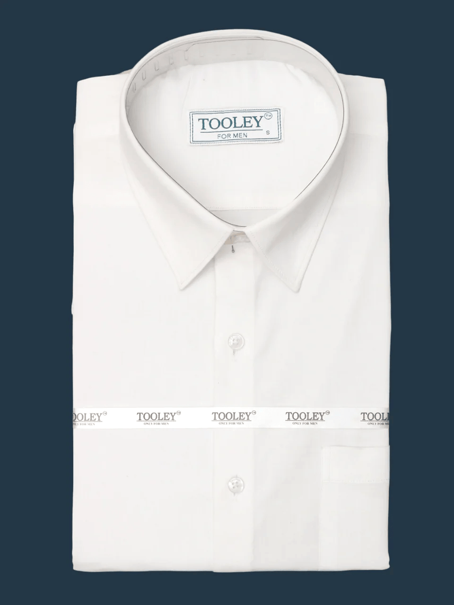 Decent Luxury Formal Premium Cotton Full Sleeves White Shirt For Men Code-1285