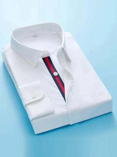A- Men Premium Cotton Ultra Classic Long Sleeves Formal White Shirt Code-1210