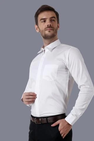 A- Men Premium Cotton Ultra Classic Long Sleeves Formal White Shirt Code-1210