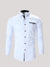 Men's Designer Cotton Button-Down White Shirt Code-1012