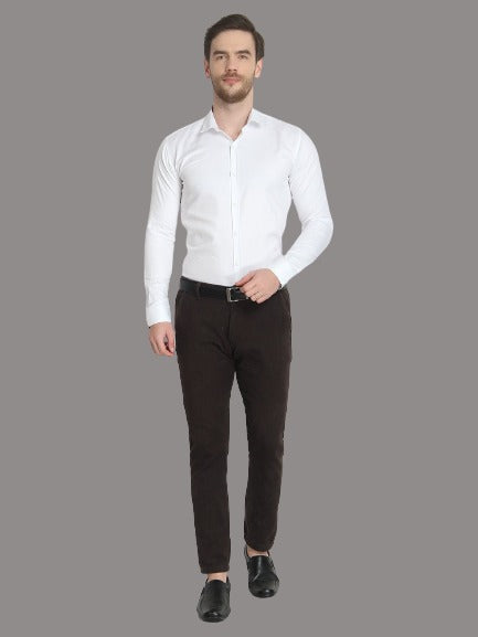 Men's Formal White Cotton Shirt Code-1036
