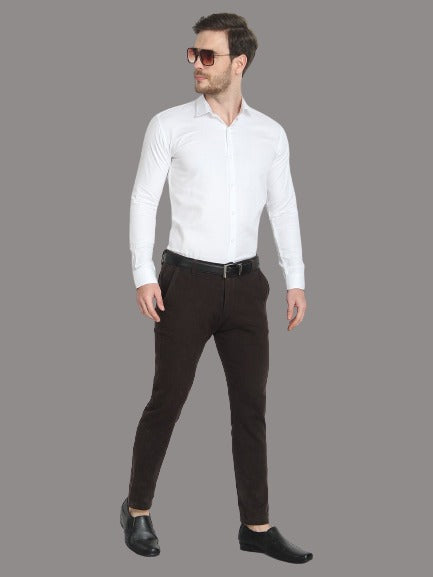 Men's Formal White Cotton Shirt Code-1036