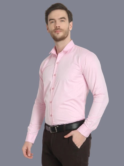 Men's Formal Oxford Cotton Pink Shirt Code-1010