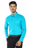 Men's Classic-Fit Oxford Sea Green Formal Shirt Code-1069