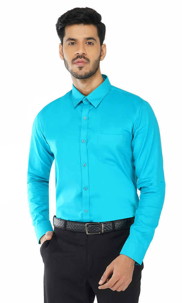 Men's ClassicFit Oxford Sea Green Formal Shirt Code1069 Tooley World
