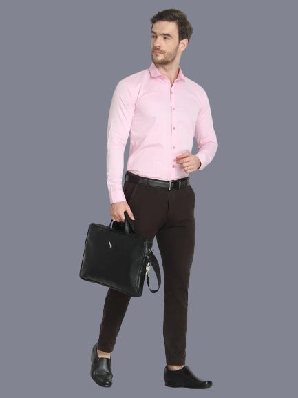 Men's Formal Oxford Cotton Pink Shirt Code-1010