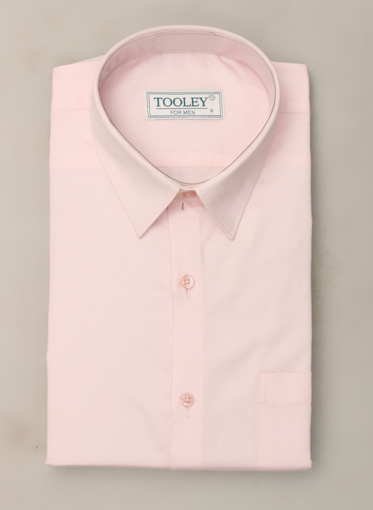 A-Men's Tailored-Fit Oxford Cotton Summer Light Pink Formal Shirt Code-1084