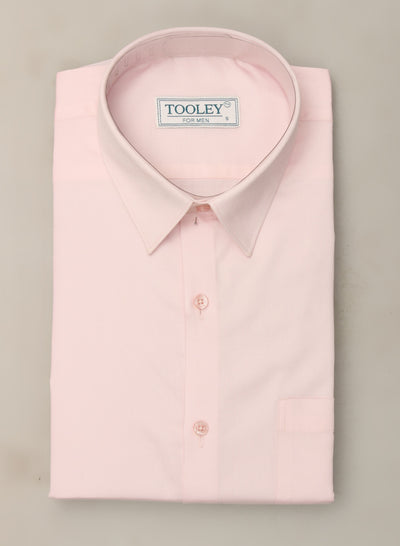 A-Men's Oxford Cotton Summer Light Pink Formal Shirt Code-1084
