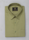 Tooley Classic-Fit Olive Green Giza Cotton Formal Shirt Code-1083