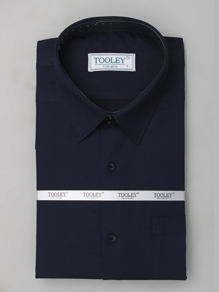 Men Formal Navy Blue Cotton Shirt Code-1082