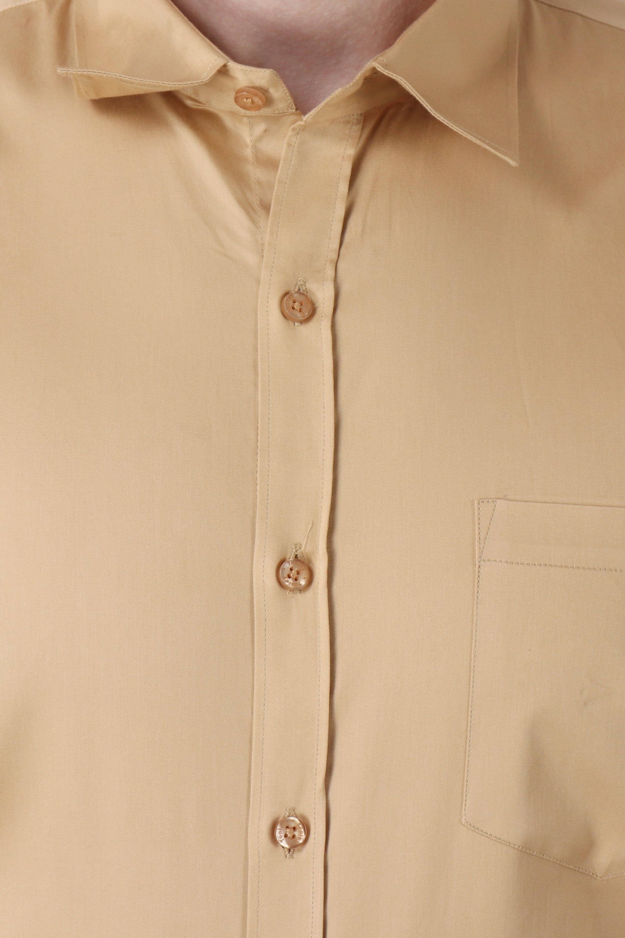 Classic Sandstone Brown Cotton Formal Shirt Code-1255