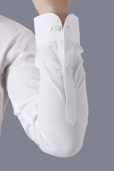 Premium Linen White Formal Shirt Code-1067