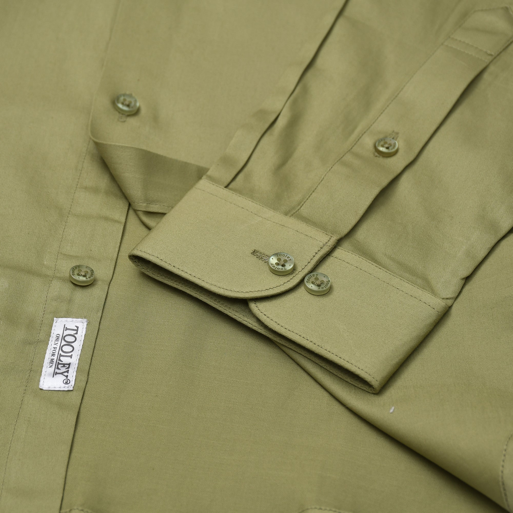 Tooley Classic-Fit Olive Green Giza Cotton Formal Shirt Code-1083