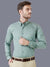 Men Cotton Lincoln Green Formal Button-Down Collar Shirt Code-1086
