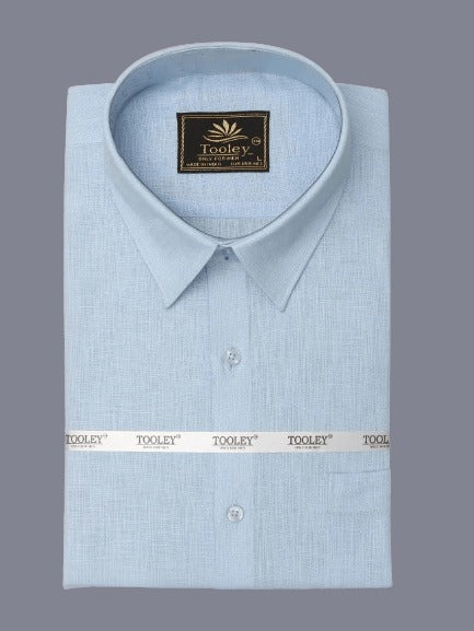 Premium Quality Formal Blue Linen Full Sleeves Shirt Code-1280